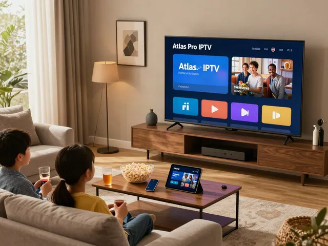 Profitez d'une expérience immersive avec atlas pro iptv dans votre salon moderne.